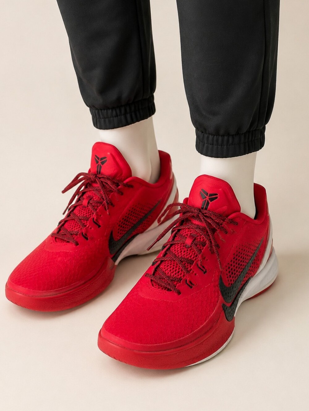 Nike Kobe Venomenon Basketball Shoes Men’s Size 7 Red Black White Sneakers